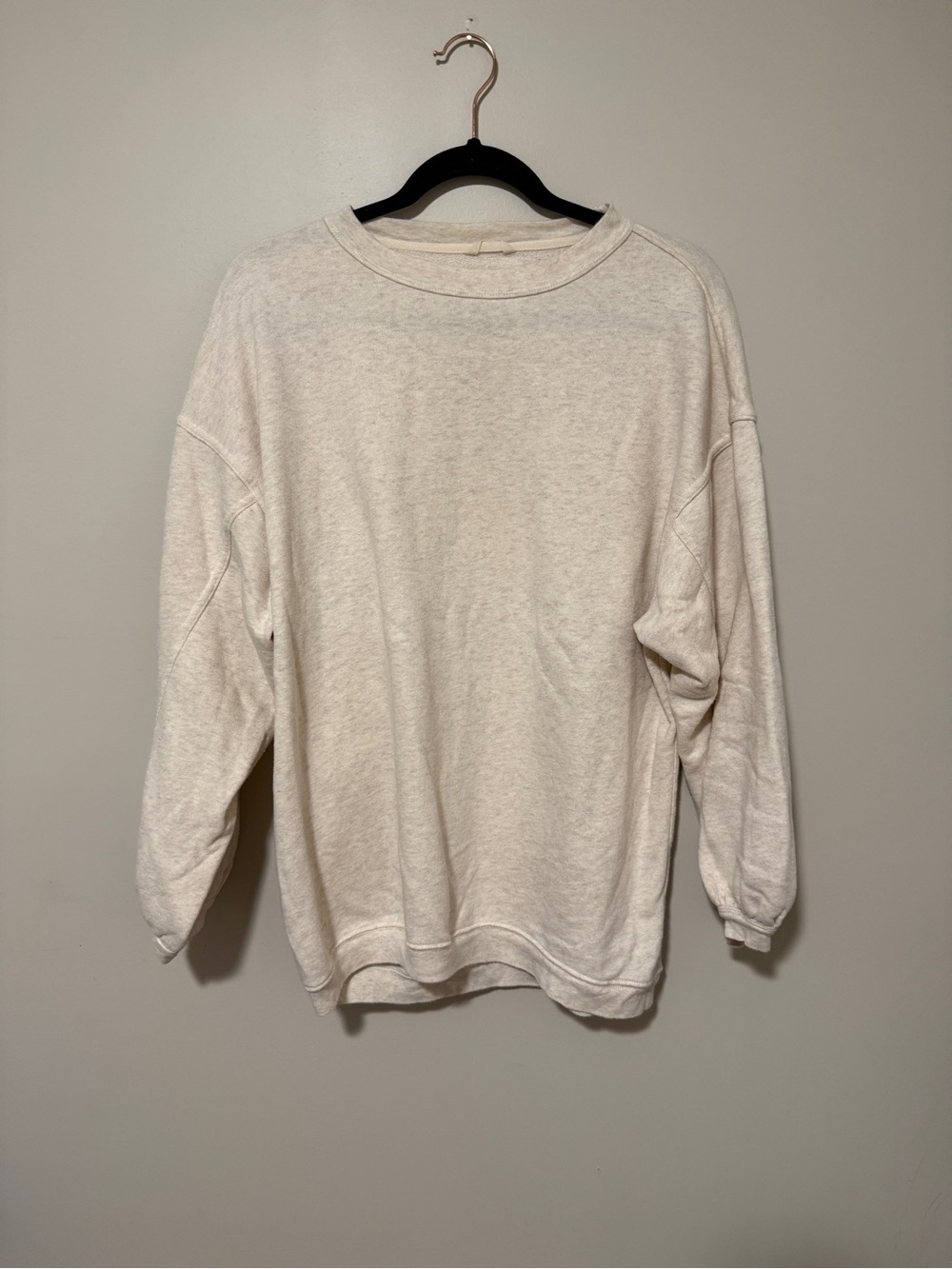 Aerie Oatmeal Real Crewneck Sweatshirt - Picture 2 of 6